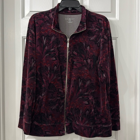 Karen Scott Jackets & Blazers - Karen Scott Sport zip up jacket sweater size XL